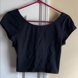 Black crop top (SOLD)